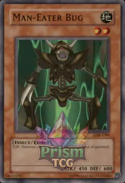 Man-Eater Bug super rare LOB-E088 Yugioh - Image 1