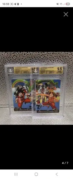 One Piece - 2 Graded card - Special Combo DBZxOP 40th - Beckett 9.5 - Image 1