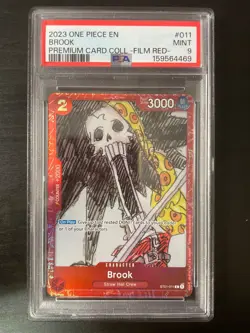 2023 ONE PIECE PREMIUM CARD COLLECTION -ONE PIECE FILM RED- #011 BROOK PSA 9 - Image 1