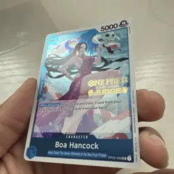 One Piece Card Game - Boa Hancock OP02-059 Gold Stamped Judge Promo Card NM - Image 2
