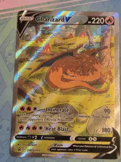 Charizard V Swsh260 Sword & Shield Promo Cards Holo Sleepy Pokemon NM UK Seller - Image 4