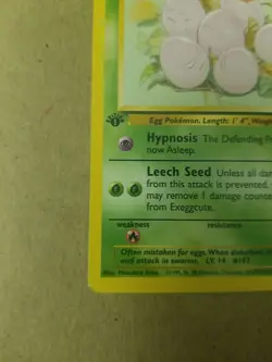 Exeggcute 52/64 - 1st Edition - Jungle Set - VINTAGE WOTC Pokemon Card - NM - Image 5