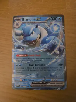 Blastoise EX 009/165 Sv2a: Pokemon Card 151 Holo (Japanese) - Image 1