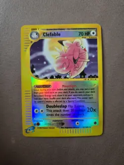 Pokemon TCG Clefable Reverse Holo Card 41/165 Expedition Base Set - Image 1