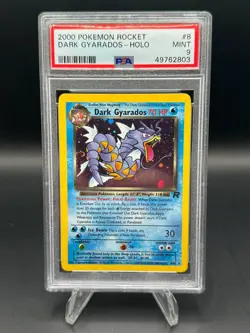 2000 Pokemon Rocket #8 Dark Gyarados Holo PSA 9 MINT - Image 1