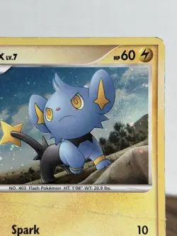 Pokemon Shinx Card (Diamond Pearl) BLACK STAR PROMO DP15 Holo HP/DMG - Image 3
