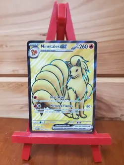 Pokemon TCG S&V 151 Ninetails EX Full Art 186/165 MINT Condition - Image 1