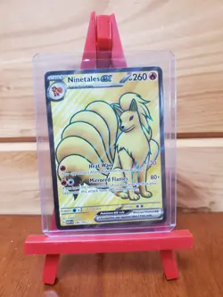 Pokemon TCG S&V 151 Ninetails EX Full Art 186/165 MINT Condition - Image 3