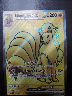 Pokemon TCG S&V 151 Ninetails EX Full Art 186/165 MINT Condition - Image 5
