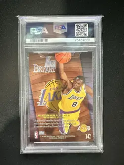 1996 Skybox Z-Force #142 Kobe Bryant Los Angeles Lakers RC Rookie HOF PSA 8 - Image 2
