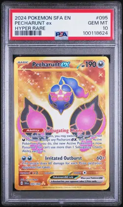 2024 Pokemon Shrouded Fable Pecharunt EX #095 Hyper Rare PSA 10 GEM MINT - Image 1