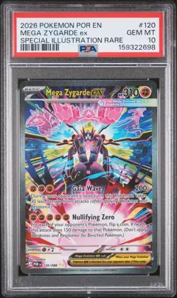 2026 POKEMON POR EN-PERFECT ORDER #120 MEGA ZYGARDE EX PSA 10 - Image 1