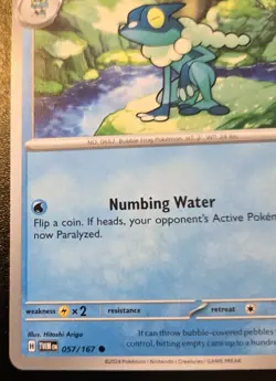 Frogadier 057/167 Common Scarlet & Violet: Twilight Masquerade Pokemon TCG - Image 4