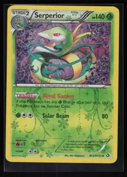 Serperior RC3/RC25 Holo Legendary Treasures: Radiant Collection Pokemon Holo HP - Image 1