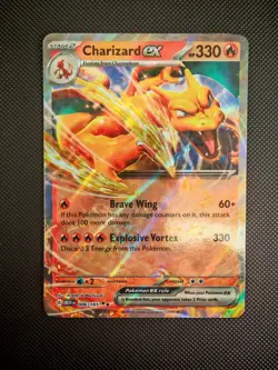 Pokemon Charizard Ex 006/165 Scarlet & Violet 151 Double Rare NM - Image 1