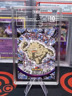 TAG 10 1999 TOPPS POKEMON TV #75 GRAVELER - Image 1
