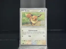 Eevee - 133/165 - Cosmos Holo - Stamped Promo - Holiday Calendar - SEALED - Image 1