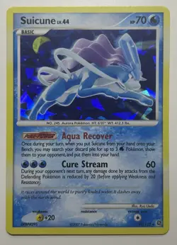 Suicune 2007 Pokemon Holo Rare Secret Wonders 19/132 Cracked Ice - LP - Image 1