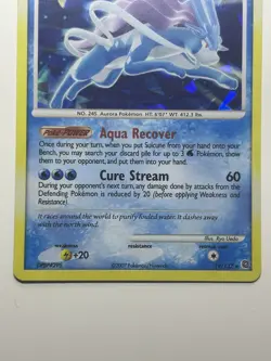 Suicune 2007 Pokemon Holo Rare Secret Wonders 19/132 Cracked Ice - LP - Image 5