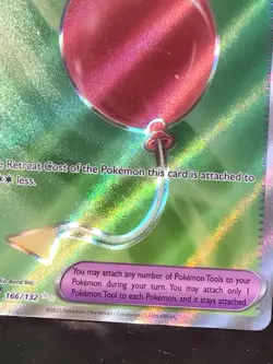 Air Balloon 166/132 Mega Evolution Ultra Rare Full Art Holo Near Mint Pokemon - Image 2
