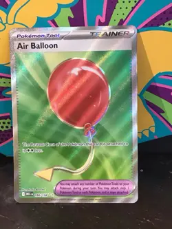 Air Balloon 166/132 Mega Evolution Ultra Rare Full Art Holo Near Mint Pokemon - Image 3