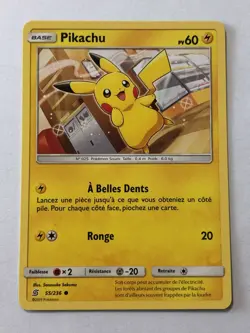 Carte Pokemon - Pikachu - (Non Holo) 25/25 - Francais - Occasion - Image 1
