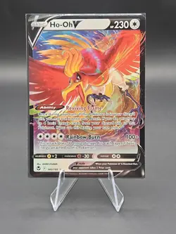 Pokemon TCG Ho-Oh v Silver Tempest Holo Ultra Rare Card 140/195 Mint Condition - Image 3