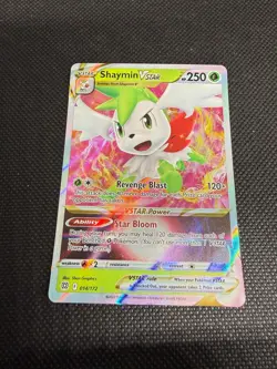Shaymin VSTAR 014/172 Holo VSTAR Rare Brilliant Stars Pokemon Near Mint - Image 1