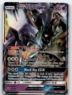NECROZMA GX 63/147 GX RARE BURNING SHADOWS POKEMON NEAR MINT - Image 2