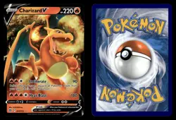 Charizard V 017/172 Ultra Rare Brilliant Stars Pokemon Card - Image 1