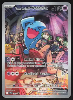 Team Rocket's Wobbuffet Promo203SV: Scarlet & Violet Promo CardsNM - Image 1