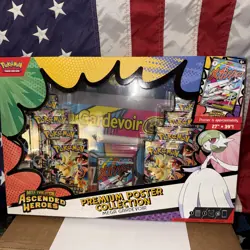 Pokemon TCG: Ascended Heroes Premium Poster Collection Mega Gardevoir Sealed Box - Image 1