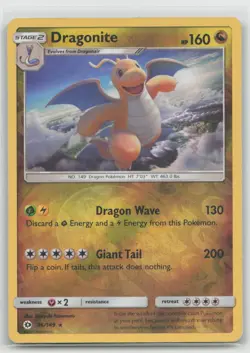 Dragonite 96/149 Holo Holo Rare SM Base Set Pokemon Reverse Holo MP - Image 1