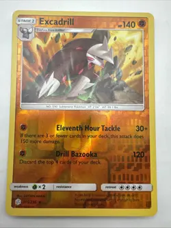 Pokemon Card Excadrill 115/236 Cosmic Eclipse Reverse Holo Rare Near Mint - Image 1