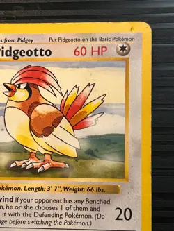 Pokemon TCG 1st Edition Shadowless Pidgeotto 22/102 MP/DMG - Image 2