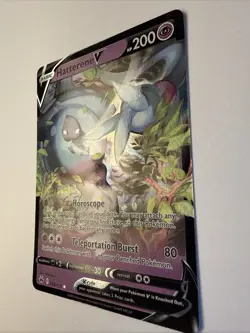 Hatterene V 065/159 Full Art 2023 Pokemon Crown Zenith Holo Rare Card NM - Image 3
