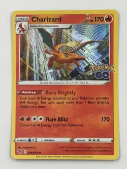 Charizard 010/078 Pokemon GO Holo Pokemon Single - Image 1