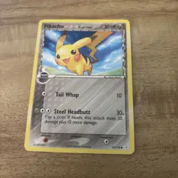 Pikachu 79/110 Ex Holon Phantoms Non Holo Pokemon Card - Image 1