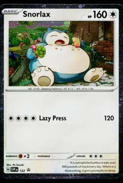 Snorlax 122 Promo Scarlet & Violet Pokemon Near Mint - Image 1