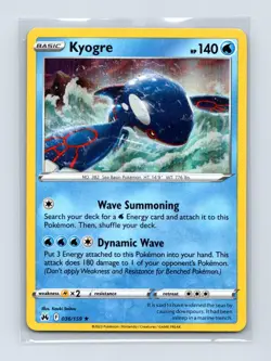 Kyogre 036/159 Holo Rare Crown Zenith Pokemon Holo Lightly Played - Image 1