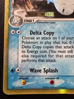 Togetic 11/101 EX Dragon Frontiers Pokemon Card Reverse Holo Foil Rare MP - Image 5