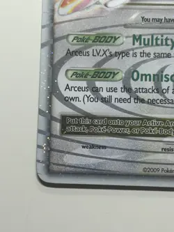 Arceus 2009 Pokemon LV.X 94/99 Arceus Holo Rare Nintendo Card TCG - LP - Image 5
