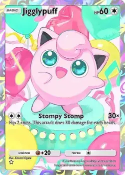 Pokemon TCG Pocket Everyday Wonders - Jigglypuff 1 Star Full art AR - Image 1