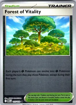 Forest of Vitality 117/132 Uncommon Mega Evolution Pokemon Reverse Holo NM - Image 1