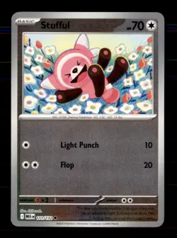 Stufful 111/132 Common Mega Evolution Pokemon Reverse Holo Near Mint - Image 1