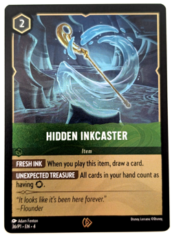 Disney Lorcana HIDDEN INKCASTER 36/P1 Foil Ursala's Return Promo NM/M - Image 1