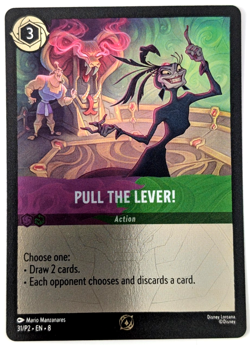 Disney Lorcana PULL THE LEVER! 31/P2 Cold Foil League Promo NM/M - Image 1