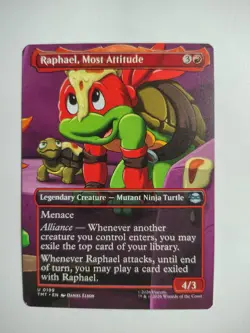 Raphael, Most Attitude (Borderless) 0199 Teenage Mutant Ninja Turtles MTG - Image 1