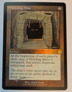 {1x} ~ Howling Mine ~ NM MTG The Brothers' War Retro Frame Artifact *Startropic* - Image 1
