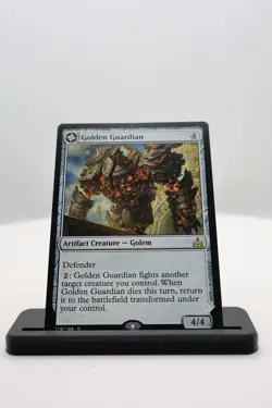 1x Golden Guardian NM R Rivals of Ixalan (RIX) MTG Magic the Gathering - Image 1
